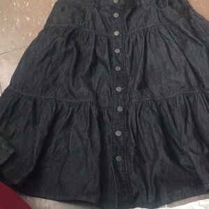 NWOT Dark Denim Flared Skirt